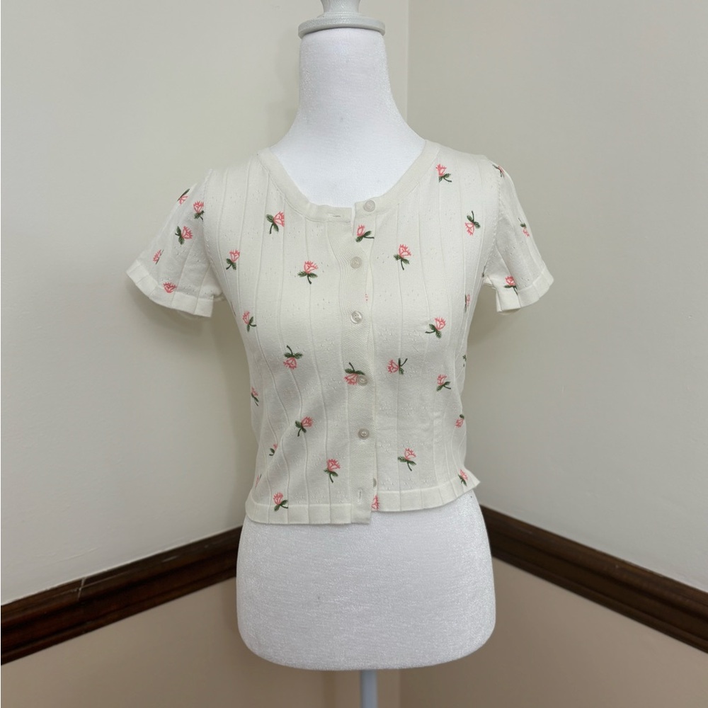 Floral Button-Up Top